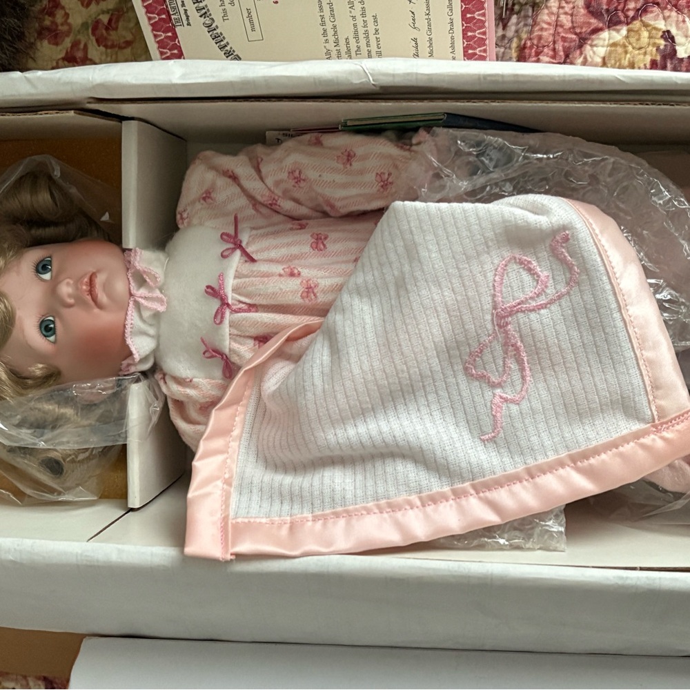 Ashton-Drake Allie Collectible with papers Porcelain Doll
